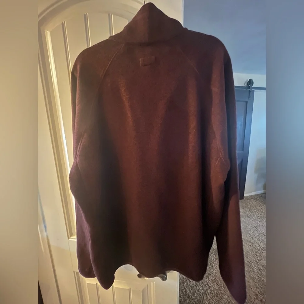 Stetson Men's Burgundy Rugged 1/4 Zip Sweater, 2XL - Picture 4 of 11